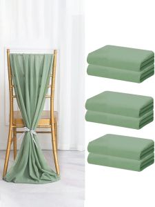 Sashes 10pcs chaise en mousseline de mousseline Sashs à nœud de nœud de noeud