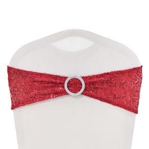 Fajas Spandex Silla Arcos Lentejuelas Estiramiento Decoraciones Er Banda Con Hebilla Deslizador Lazos Elásticos Para Boda El Fiesta Banquete Deco Bdebag Amcnz