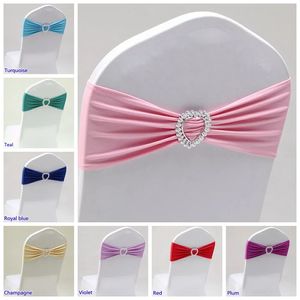 Ceintures de décoration de mariage chaise ceinture Spandex Lycra Bow bande extensible pour fête d'anniversaire dîner el Banquet luxe Romance Design Nice 231018