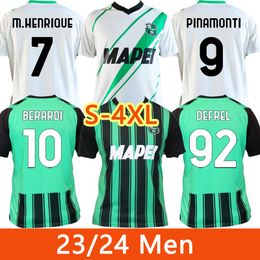 Sassuolo Calcio Jerseys 2023/2024 Home and Away Jersey Henrique Pinamonti Berardi Lauriente Alvarez Thorstvedt Player Version