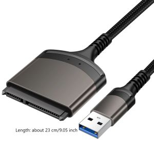 SATA naar USB 3.0 -kabel voor 2,5 inch HDD SSD externe harde schijfadapter USB Type C naar SATA -adapterkabel 22 Pin harde schijflezer
