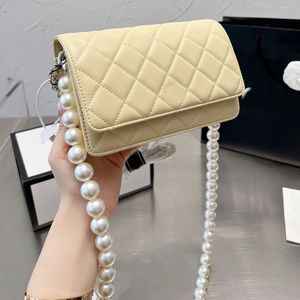 Satchel Bag -kettingzakken Crossbody Luxe designer merk mode schoudertassen handtassen dames letter portefonnee telefoontas portemonnee kralen