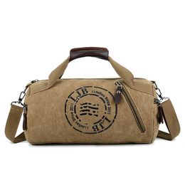 Satchel peut imprimer des hommes et des femmes portatives générales à épaule simple, un sac de fitness de loisirs cylindriques sac de remise en forme Messenger 231221