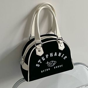 Satchel Designer Bag Vintage Tophandgreep Boston Bag Retro Bowling Bag Dames Handtas Casual Classic Designer Echte lederen koppeling Tote Tote Travel Makeup Boston Bags