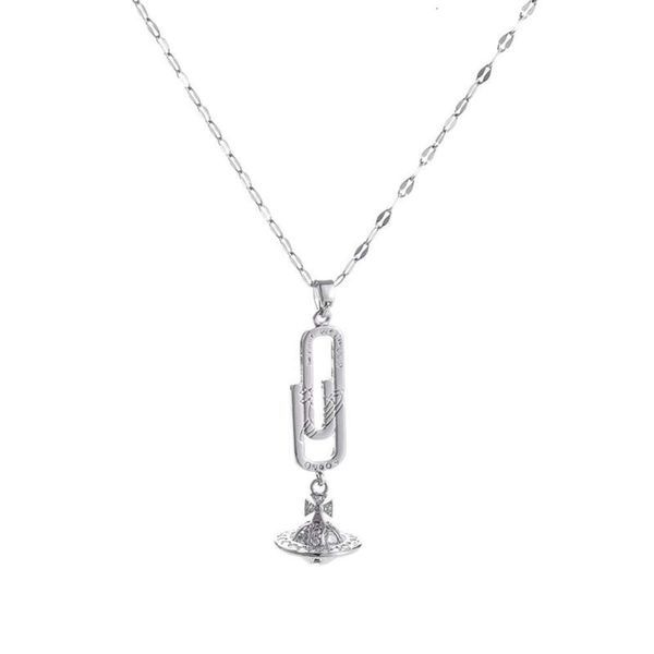 Collier Satellite Designer Femmes Top Qualité Avec Boîte Pendentif Impératrice Douairière Collier Femme Trombone Cloche Personnalisé Boutique De Mode Micro Incrusté