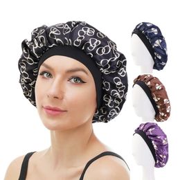 Satin Nightcap elástica elástica Capitres redondas Fashion Fashion Cabecilla para el cabello para el hogar