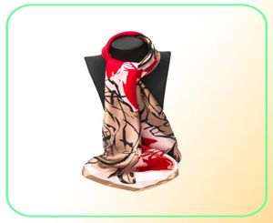 Sciarpe quadrate in raso stampate per fazzoletto da donna da donna Silenziatore design di marca 9090cm Euro moda elegante scaldacollo scaldacollo bandea1587793