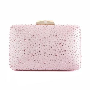 Sacs de soirée en Satin pour femmes, diamants en métal luxueux, petite pochette de jour, sacs à main de fête de mariage et de mariée