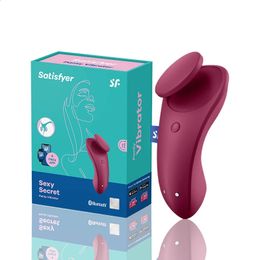 Satisfyer sexy secret silicone Gspot vibrateur Portable portable APP télécommande clitoris Stimulateur UYO Sex Toys Pour Femmes 240117