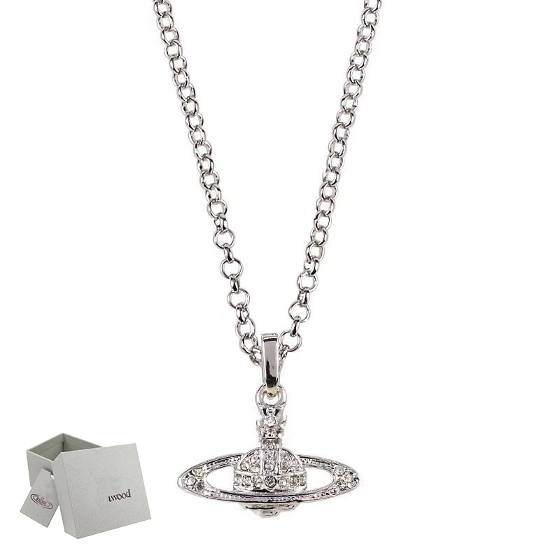 Saturno Curvo Collar Perlas Diamante Tenis Collar Mujer Cadenas Plata Estilo Vintage Trendy