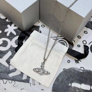 Saturn Designer Vrouwen Parelketting Viviane Choker Hanger Ketting Kristal Gouden Ketting Sieraden Westwood Accessoires 55