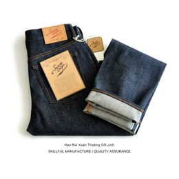 SAUCE ORIGIN 916-CL Straight Fit Hommes Hommes Marque Selvedge Raw Denim American Cotton vintage biker Jeans 201116