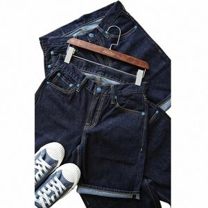 Saus Zhan Mannen Jeans Zomer Seedge Denim Jeans Korte One W Mans Korte Loose Fit 10 OZ 716 m #