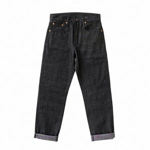 saus ZHAN Heren Jeans Dubbelzijdig Regenboog Verven Sanforized Seedge Denim Jeans Regenboog Regular Fit 14,5 Oz j0fa #