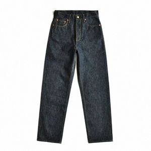 Sauzhan 317XX-RAW Heren Jeans Unsanforized Seedge Denim Jeans voor Man Loose Fit Wijde Pijpen Butt Fly 14.5 Oz y0JG #