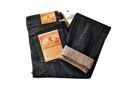 Saucezhan EX315XX-BO-Fire Jeans pour hommes Furinkazan Seedge Jeans Jeans pour hommes Taper Fit 16,8 OZ Bouts plaqués argent Denim brut Z91W #