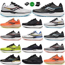 Saucony Triumph Victory 19 Chaussures décontractées chaussures de course Nouvelles basket-shocks légers Sneakers sportifs respirants Tailleur 36-46