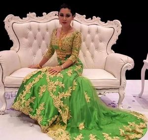Saoedi-Arabische Dubai Moslim Caftan Avondjurken 2019 Red Carpet Celebrity Vakantie Dames Dragen Formele Partij Prom-jurken Custom Made Plus Size