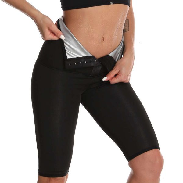 Sauna Shorts Swaper Pérdida de peso Pantalones adelgazantes Entrenador de la cintura Tummy Thermo Sweat Leggings Fiess Forma