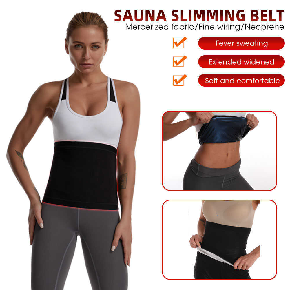 Sauna-Schlankheitsgürtel für Frauen, Gürtel für Training, Bauchscheide, Korsett, Schweiß, Frauen, Fettverbrennung, Body Shaper, Gewichtsverlust