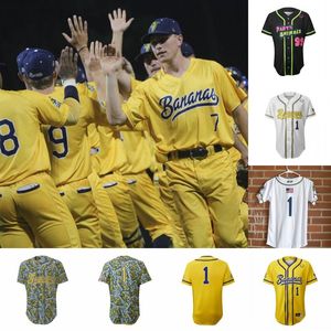 Savannah Banana Baseball Jersey Custom tout numéro de nom pour hommes Mélangez pour femmes Ordre des jeunes S-xxxl