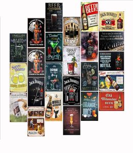 Enregistrer la boisson à la bière de bière Series de vins vintage Signs de soutons bar Pub Restaurant mural Assiette Affiches Affiches Home Decor Metal Plaques Iron Sig7882353