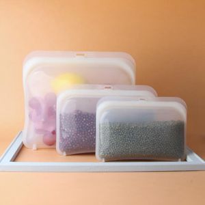 Savers 3 PCS Sacs en Silicone Stockage des Aliments Joint Sac de Conservation réfrigérateurs adaptés Fours à Micro-Ondes