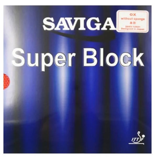 SAVIGA Super Block OX Tenis de Mesa Goma Pips Largos Ping Pong sin Esponja 240122