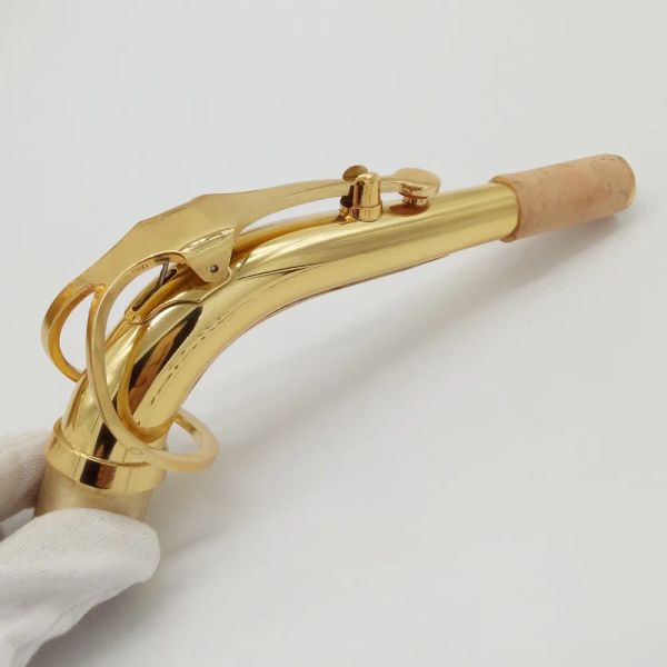 Saxófono NUEVO instrumento profesional Alto Saxofón Neck Gold Gold Lacquer Sax Custom Custom