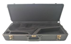 Saxofoonkoffer Box voor Alto Tenor Straight CurvedSopraan Sax Instrumenten Zwart PU lederen tas 4227329