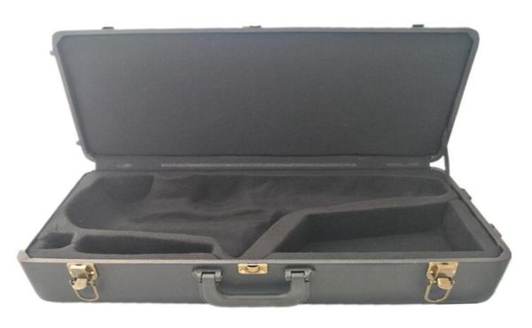 Estuche para saxofón Caja para instrumentos de saxofón soprano recto curvo alto tenor Estuche de cuero PU negro 4227329