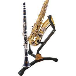 Saxofoon opvouwbare draagbare draagbare alt tenor Saxofoon Stand Sax Tripod Holder Instrument Saxofoonaccessoires voor alt / tenorsaxofoon