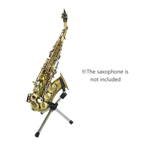 Saxophone pliable soprano stand saxophone stand portable sax métal stand support avec sac de transport