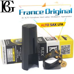 SAXOPHONE FRANCE ORIGINAL EB ALTO et BB TENOR SAXOPHONE ET CLARINET HARD Rubber Mouth Poince APPLICATIVE LIGATURE ET CAP LFA LFT LFB