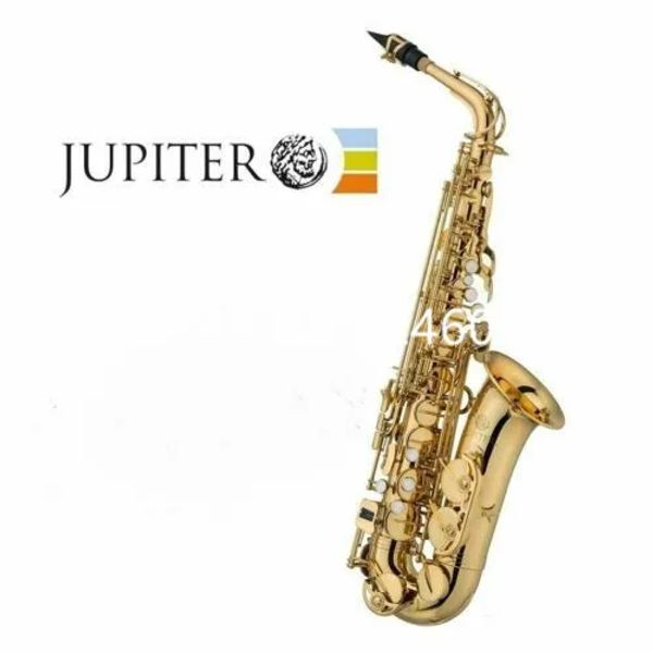 Saxophone Jupiter Jas500 alto saxophone eb tune en laiton gold peinture instrument de musique professionnel avec accessoires de boîtier livraison gratuite
