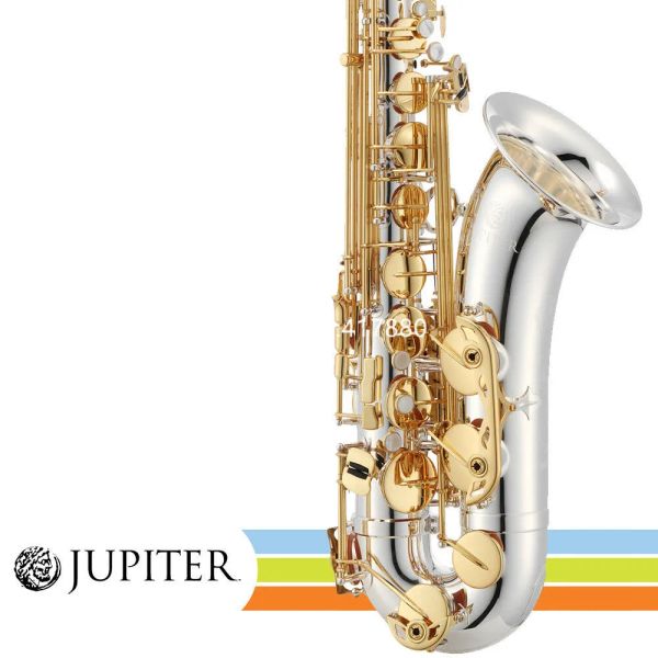 Saxophone Jupiter JTS1100SG Clé de corps plaqué en argent de BB Ténor saxophone Instrument de musique professionnel avec accessoires de boîtier Navire gratuit