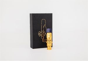 Embouchure en métal de Saxophone pour Instrument de ténor Alto Soprano plaqué or taille 5 6 7 8 9 accessoires de saxo