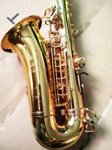 Saxophone Nouveau alto saxophone sculpture yas62 gold key instrument de musique super qualité électrophorétique en or