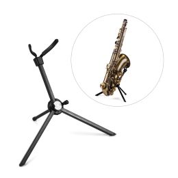 Saxophone Ténor portable saxophone stand sax stand support en acier inoxydable en acier inoxydable pliable avec sac de transport