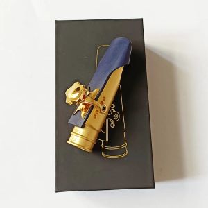 Saxophone professionnel ténor métal soprano alto saxophone embouchés gold sax plaque buccale accessoires taille 5 6 7 8 9