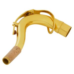 Saxophone Instrument à vent Parts de cou Remplacement du cou pour soprano saxophone en laiton sax sax couche couche à air résonnant flow or 27,8 mm