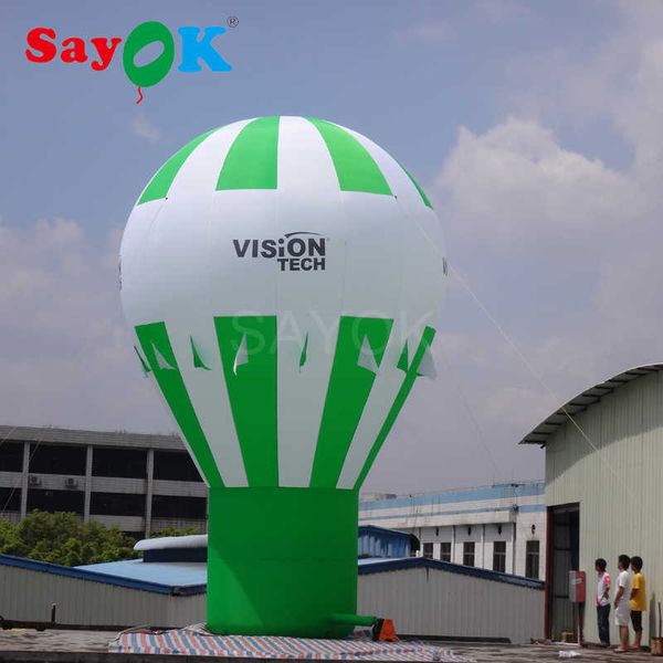 Sayok 3/4/5mH gonflable vertical ballon à air chaud publicité toit ballon à air chaud impression avec décoration promotionnelle