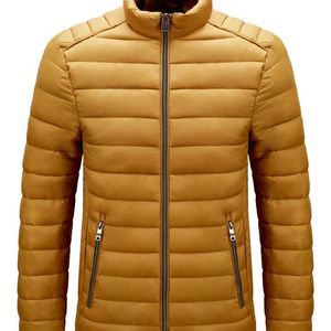Saz Veste légère en duvet pour hommes Sports d'hiver Mode Casual Veste chaude légère Vêtements pour hommes 211110