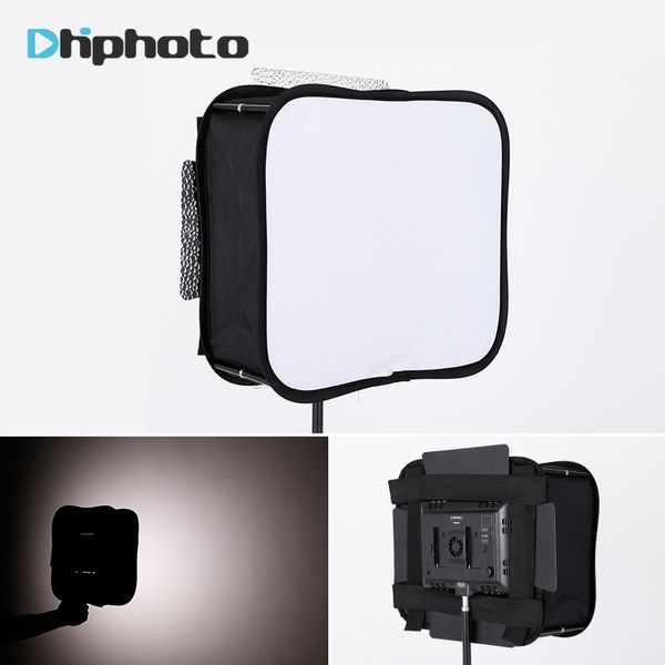 Difusor de Softbox del estudio de Freeshipping SB600 / SB300 para YONGNUO YN600L II YN900 YN300 YN300 III Air Led Panel de luz de video Panel de luz plegable Filtro suave