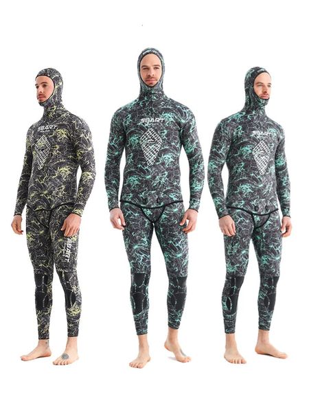 SBART 15 mm Split Diving Costume Mens Cold and Warm Nimming Surfing Free Deep Fishing Hunting 240407