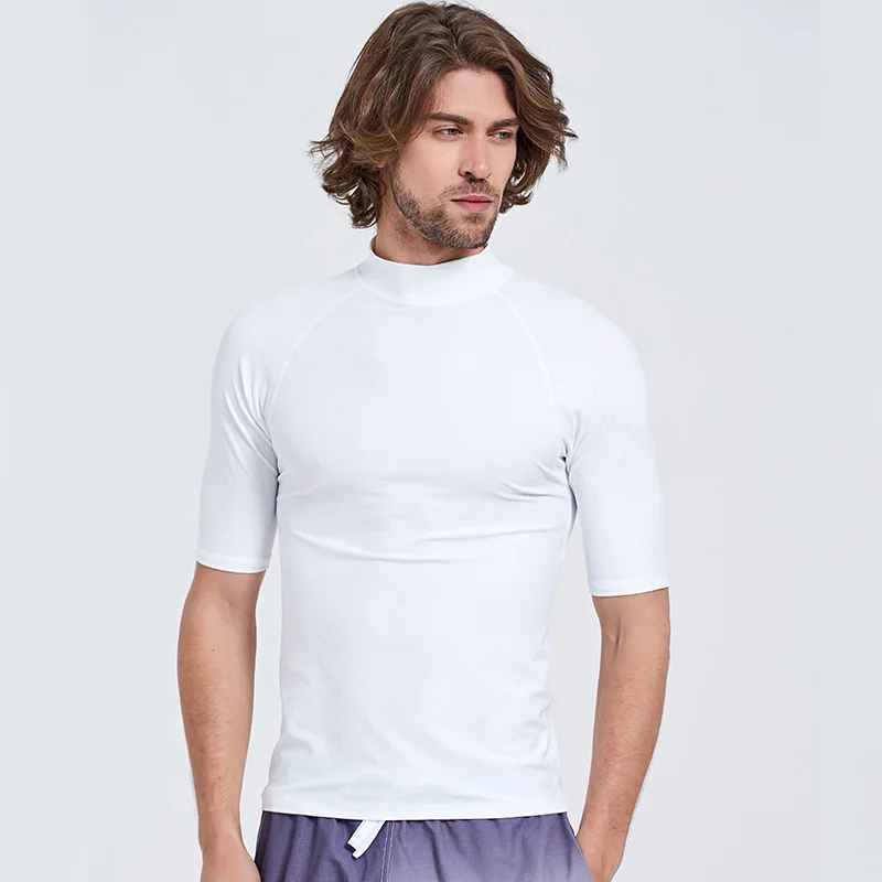 Sbart Новая мужская сыпь рубашка Lycra с коротким рукавом ультрагистра