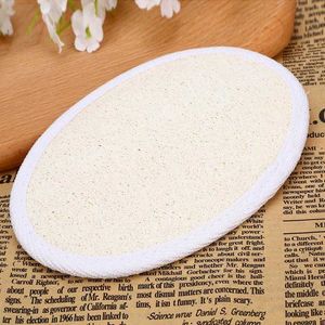 SBATH Borstel OFT Exfoliating Natural Loofah Sponge Strap Bad Handvat Pad Douche Massage Scrubber Borstel Huid Body Bading Spa Wasaccessoires