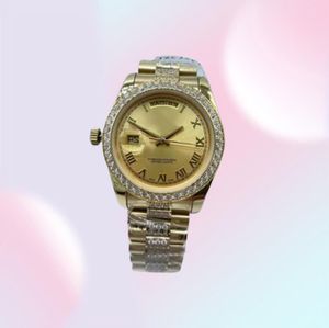 SBB Factory Unisex Sell Watch 36mm 128235 DATE JOUR Président Diamond Asian 2813 Mouvement automatique Montres Women039S Men3843511