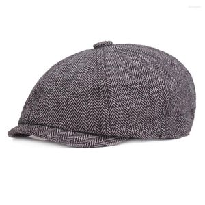 Sboy chapeaux adultes hommes casquette lavable coton mélange béret conception ergonomique Portable extérieur sergé tissage octogonal peintre réglable