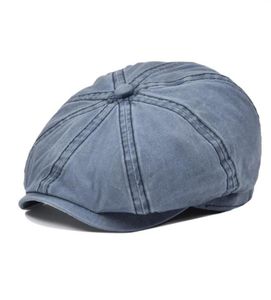 Sboy Hats VOBOOM Gorra de algodón para hombre Verano Plano Mujer Protección solar Boina Gatsby Sombrero 160264T1893311